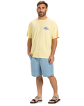 The Quiksilver Mens Global Heat Crystal Jet T-Shirt in Popcorn