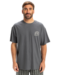 The Quiksilver Mens Freedom Swell T-Shirt in Iron Gate