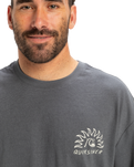 The Quiksilver Mens Freedom Swell T-Shirt in Iron Gate