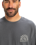 The Quiksilver Mens Freedom Swell T-Shirt in Iron Gate