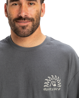 The Quiksilver Mens Freedom Swell T-Shirt in Iron Gate