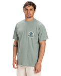 The Quiksilver Mens Sun Power T-Shirt in Chinois Green