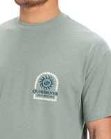 The Quiksilver Mens Sun Power T-Shirt in Chinois Green