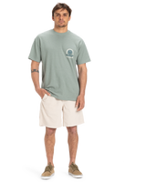 The Quiksilver Mens Sun Power T-Shirt in Chinois Green