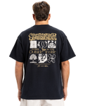 The Quiksilver Mens Outside Inside T-Shirt in Black