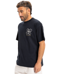 The Quiksilver Mens Outside Inside T-Shirt in Black