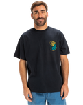The Quiksilver Mens Hypnotic Wave T-Shirt in Black