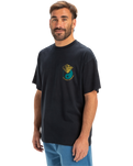 The Quiksilver Mens Hypnotic Wave T-Shirt in Black