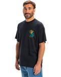 The Quiksilver Mens Hypnotic Wave T-Shirt in Black
