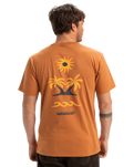 The Quiksilver Mens EVO Roads End T-Shirt in Bran