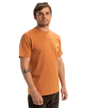 The Quiksilver Mens EVO Roads End T-Shirt in Bran