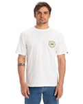 The Quiksilver Mens EVO Roads End T-Shirt in Snow White