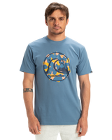 The Quiksilver Mens EVO Bubble Wrapped T-Shirt in Coronet Blue