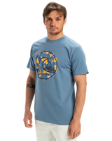 The Quiksilver Mens EVO Bubble Wrapped T-Shirt in Coronet Blue