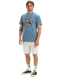 The Quiksilver Mens EVO Bubble Wrapped T-Shirt in Coronet Blue