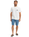 The Quiksilver Mens EVO Future Island T-Shirt in Snow White