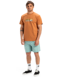 The Quiksilver Mens EVO Endless Type T-Shirt in Bran