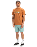 The Quiksilver Mens EVO Endless Type T-Shirt in Bran