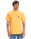 The Quiksilver Mens EV Mini Logo T-Shirt in Chamois