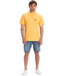 The Quiksilver Mens EV Mini Logo T-Shirt in Chamois