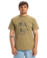 The Quiksilver Mens EV Tuned Out T-Shirt in Aloe