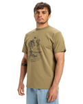 The Quiksilver Mens EV Tuned Out T-Shirt in Aloe