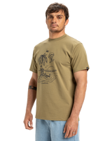 The Quiksilver Mens EV Tuned Out T-Shirt in Aloe