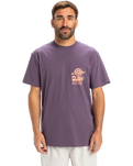 The Quiksilver Mens EV Cosmic Vibrations T-Shirt in Vintage Violet