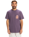 The Quiksilver Mens EV Cosmic Vibrations T-Shirt in Vintage Violet