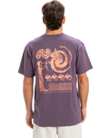 The Quiksilver Mens EV Cosmic Vibrations T-Shirt in Vintage Violet