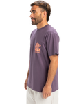 The Quiksilver Mens EV Cosmic Vibrations T-Shirt in Vintage Violet