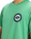 The Quiksilver Mens Circle Back T-Shirt in Green Spruce