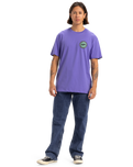 The Quiksilver Mens Circle Back T-Shirt in Dusted Peri