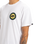 The Quiksilver Mens Circle Back T-Shirt in White