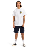 The Quiksilver Mens Circle Back T-Shirt in White