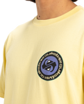 The Quiksilver Mens Circle Back T-Shirt in Popcorn