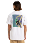 The Quiksilver Mens Window Pane T-Shirt in White