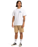 The Quiksilver Mens Window Pane T-Shirt in White