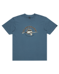 The Quiksilver Mens Skull Lines T-Shirt in Coronet Blue