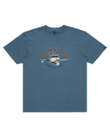 The Quiksilver Mens Skull Lines T-Shirt in Coronet Blue