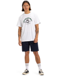 The Quiksilver Mens Skull Lines T-Shirt in White