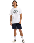 The Quiksilver Mens Skull Lines T-Shirt in White