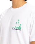 The Quiksilver Mens Palm Lines T-Shirt in White