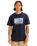 The Quiksilver Mens Retro Fade T-Shirt in Dark Navy
