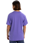 The Quiksilver Mens Retro Fade T-Shirt in Dusted Peri