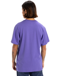 The Quiksilver Mens Retro Fade T-Shirt in Dusted Peri