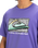 The Quiksilver Mens Retro Fade T-Shirt in Dusted Peri