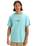 The Quiksilver Mens Fineline T-Shirt in Aqua Sky