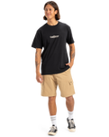 The Quiksilver Mens Fineline T-Shirt in Black