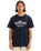 The Quiksilver Mens Typed Out T-Shirt in Dark Navy